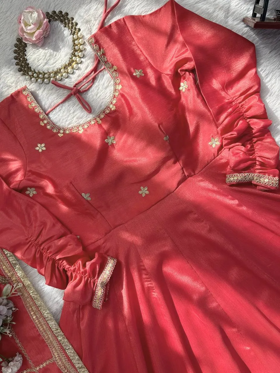 Stylish Wedding Anarkali Set - Image 2