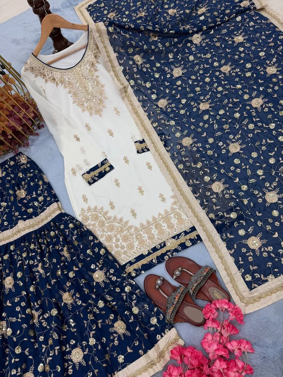 Trending Readymade Pakistani Garara Salwar Dress - Image 3
