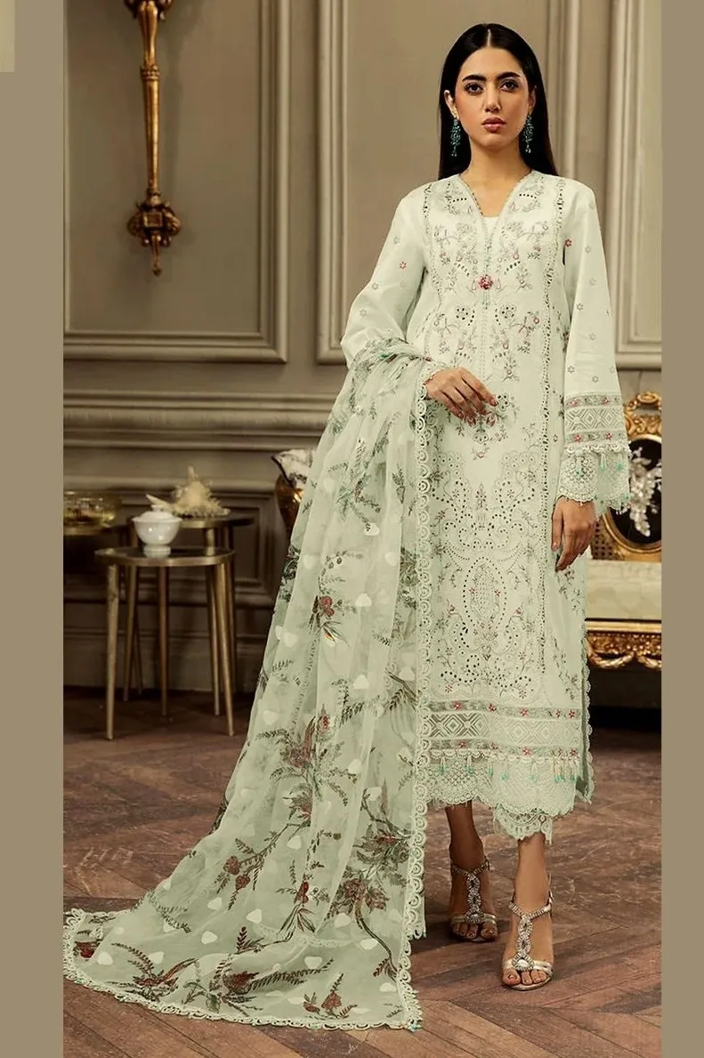 Pastel Green Embroidery Pakistani Suit - Image 2