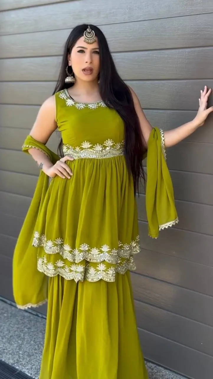 Pista Color Punjabi Suit Set