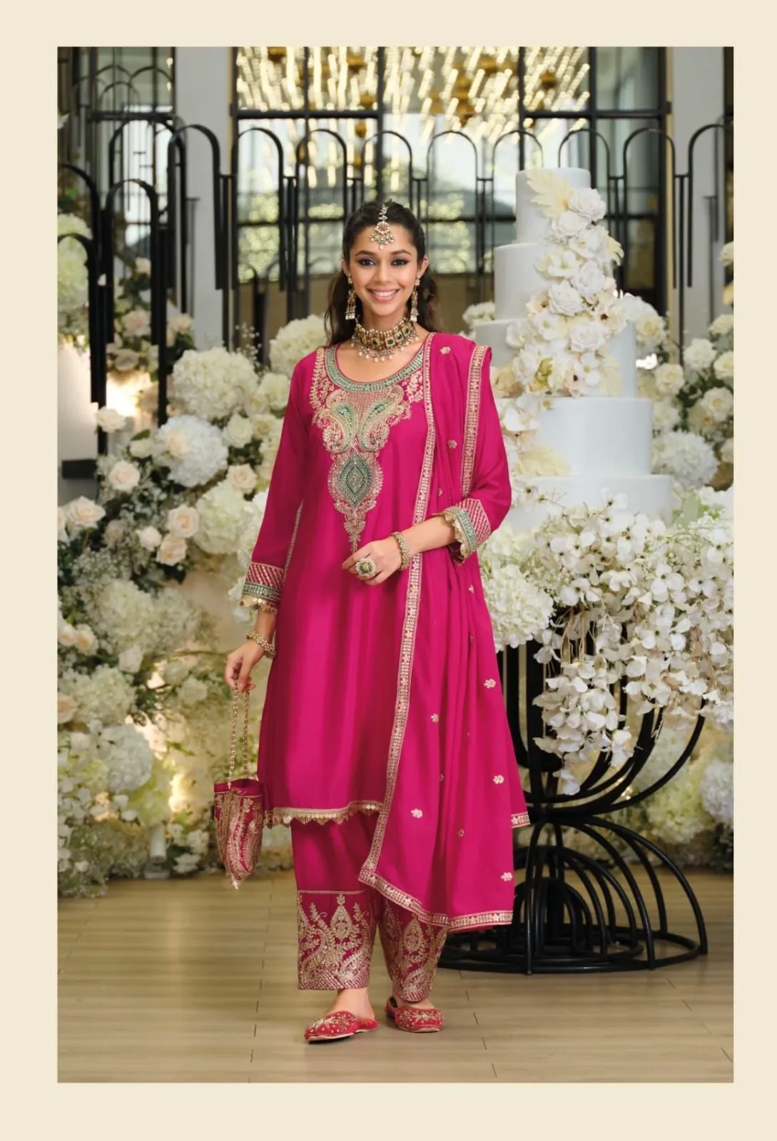 Readymade Eid Dresses Premium Pink - Image 2