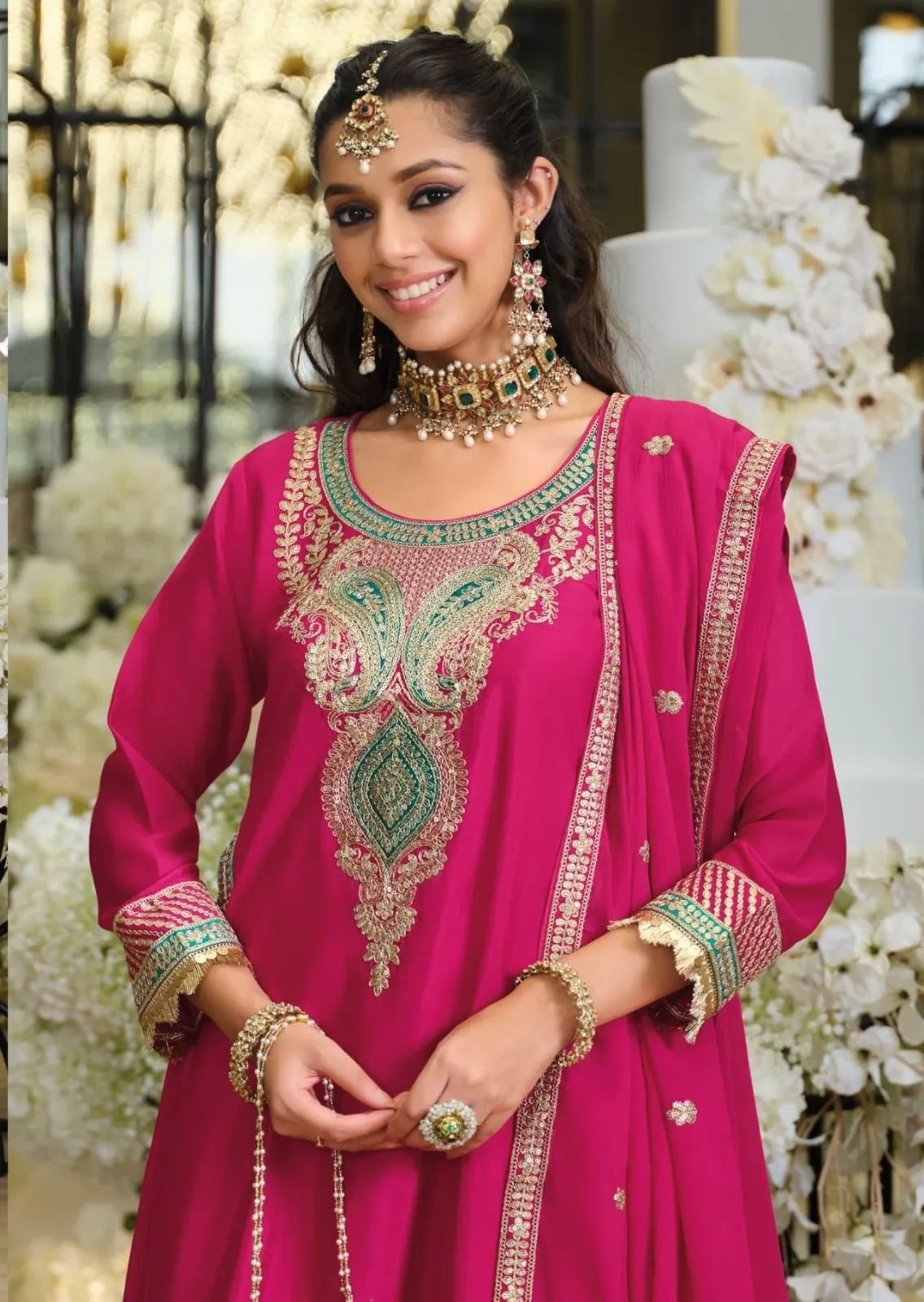 Readymade Eid Dresses Premium Pink - Image 3