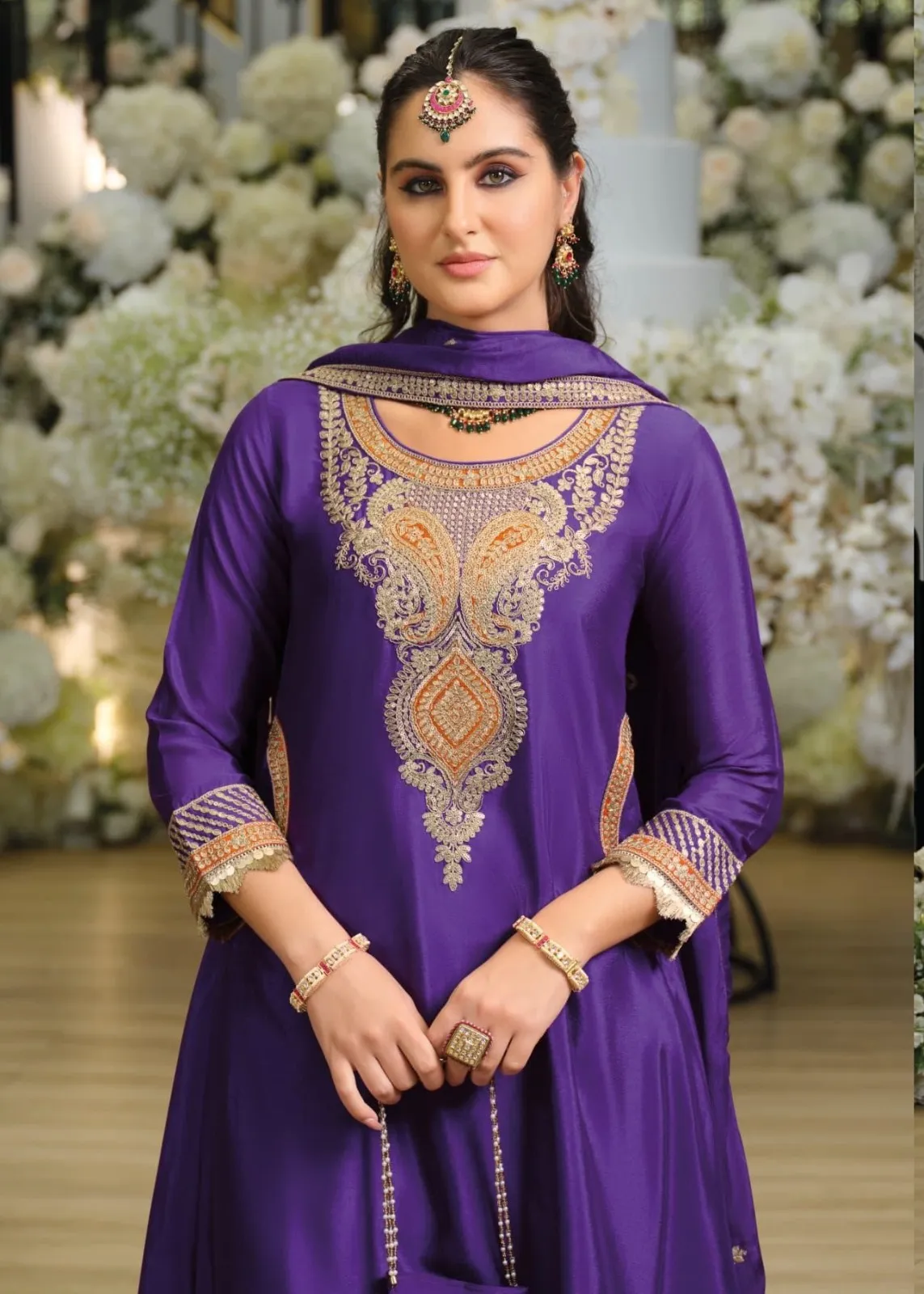 Readymade Eid Dresses Premium Purple - Image 2