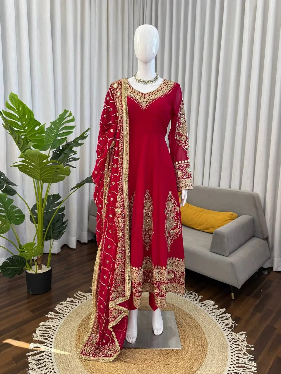 Red Wedding Anarkali