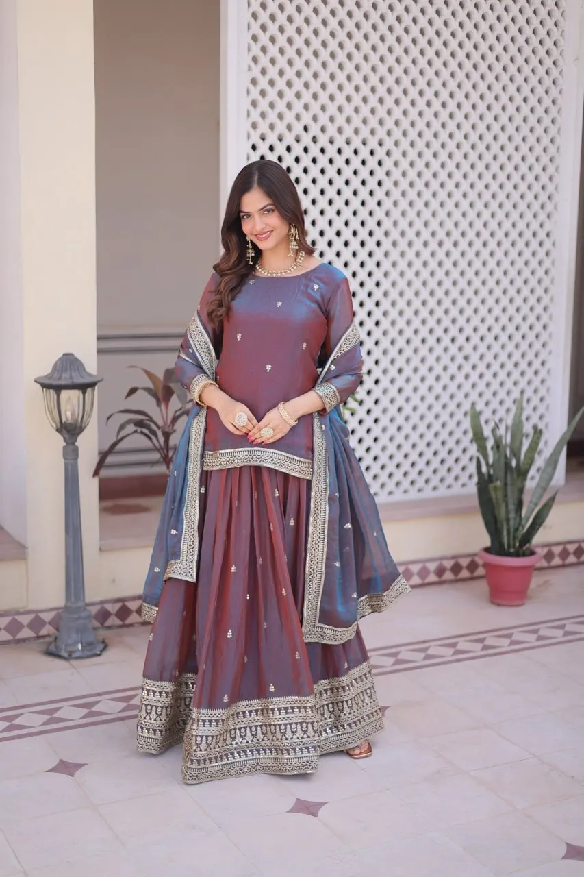 Wedding Special Lehenga with Long Blouse - Image 4