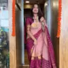 Zip and go Saree for Wedding Pink Color