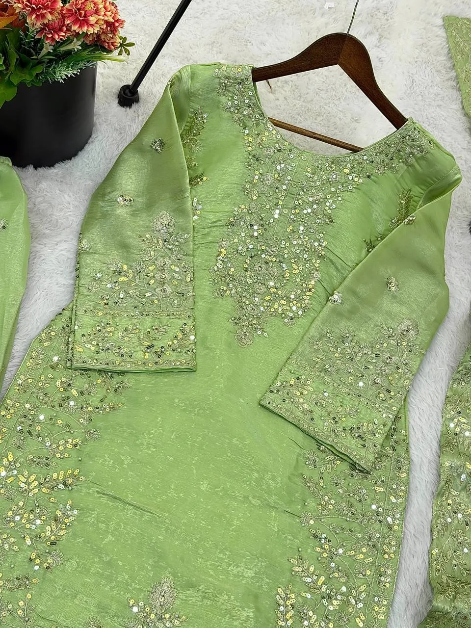 Eid Festival Pakistani Readymade Pista Dresses - Image 3