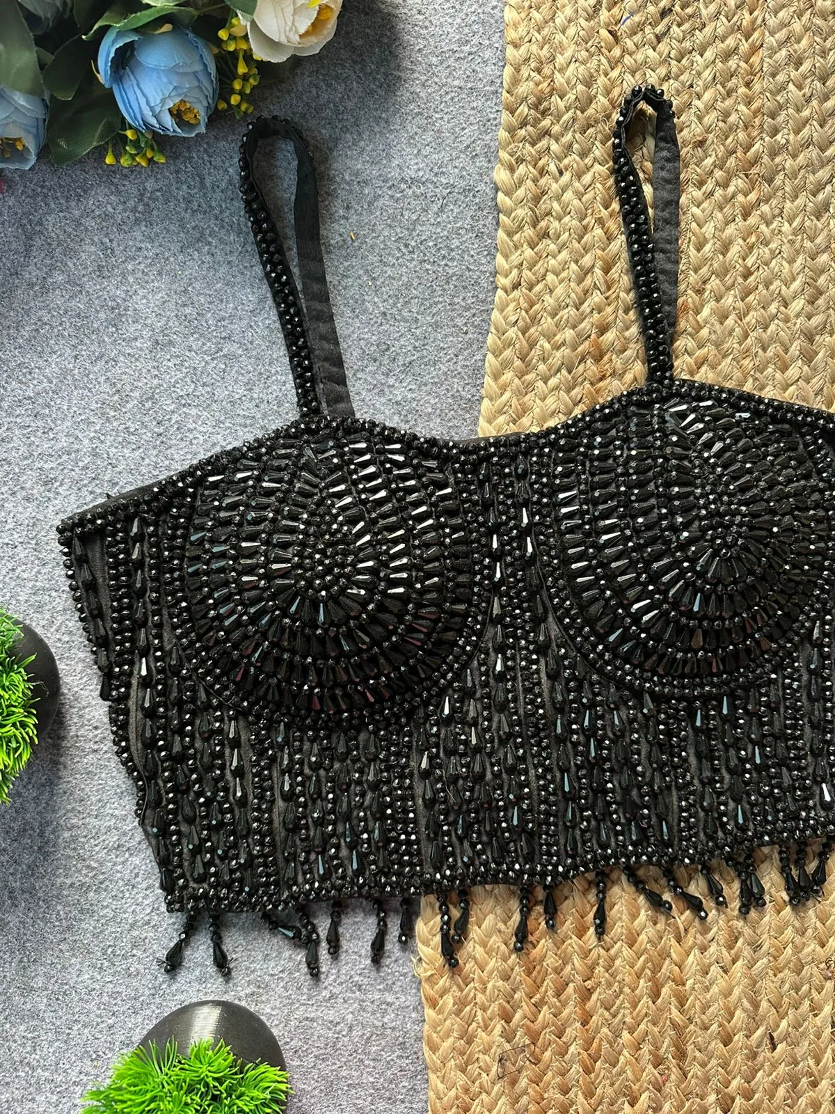 Party Special Black Pearl Blouse