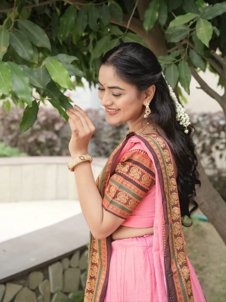 Pink Color Pooja Special Lehenga Choli Under 2500 - Image 3