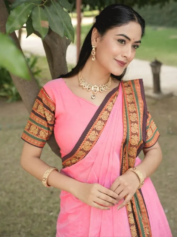 Pink Color Pooja Special Lehenga Choli Under 2500 - Image 4