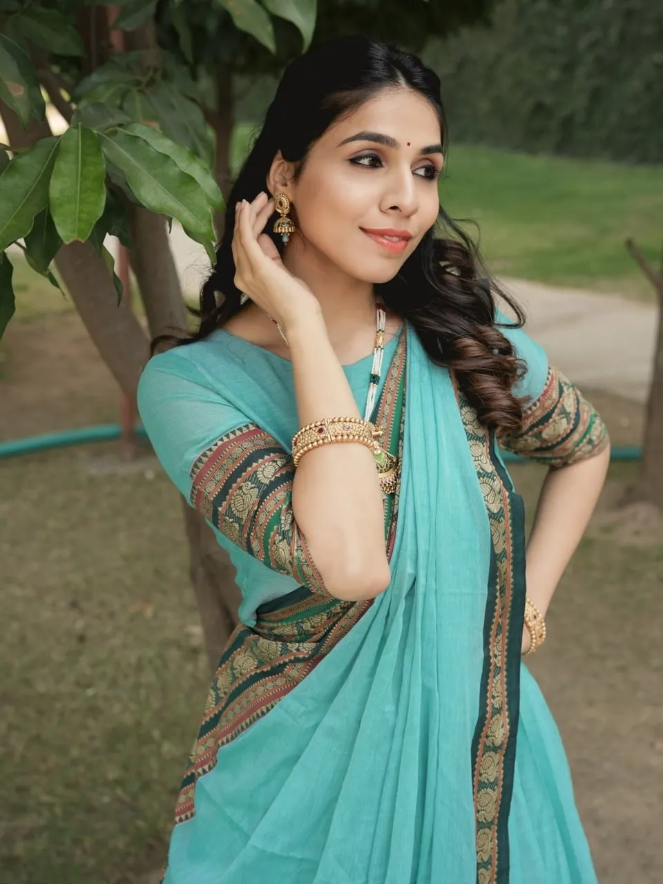 Sky Color Festive Special Lehenga Choli Under 2500 - Image 2