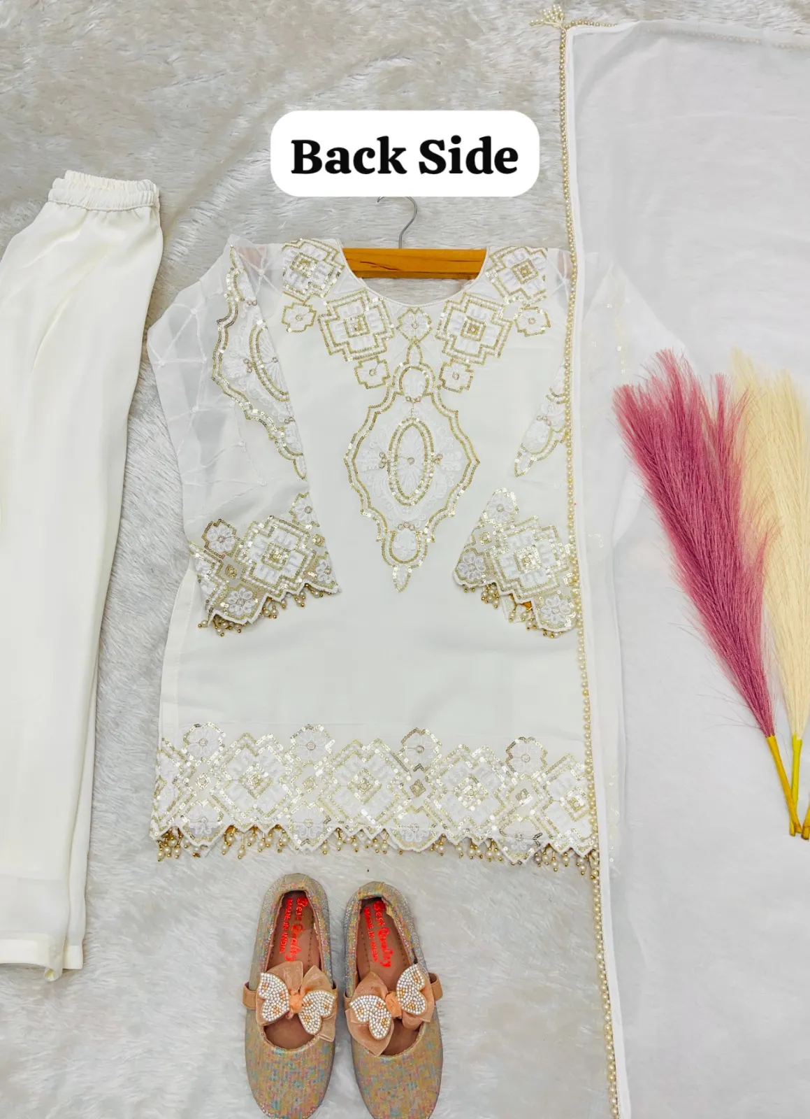 Small Girl Kids Plazzo Salwar Suit - Image 2