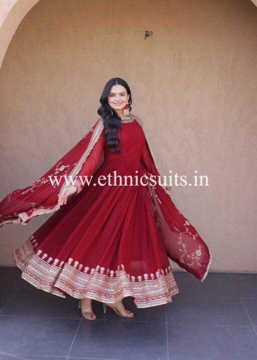 Trending Red Anarkali Suit