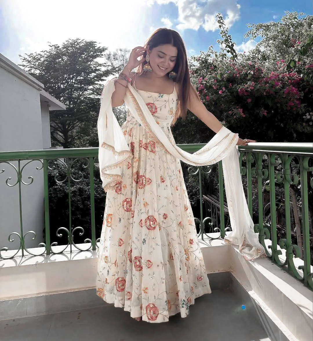 Bollywood Inspired Sleeveless Gown