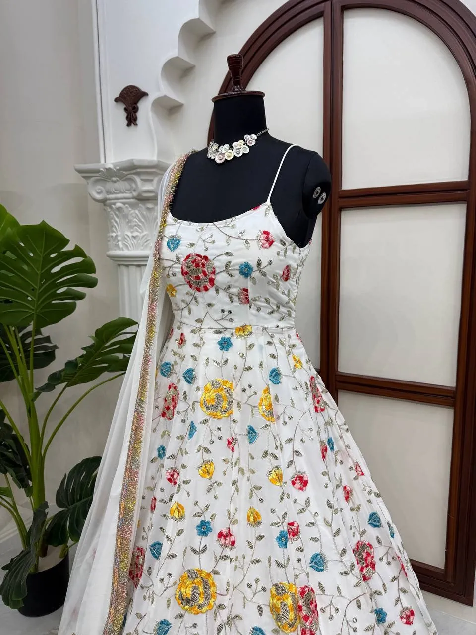 Bollywood Inspired Sleeveless Gown - Image 5