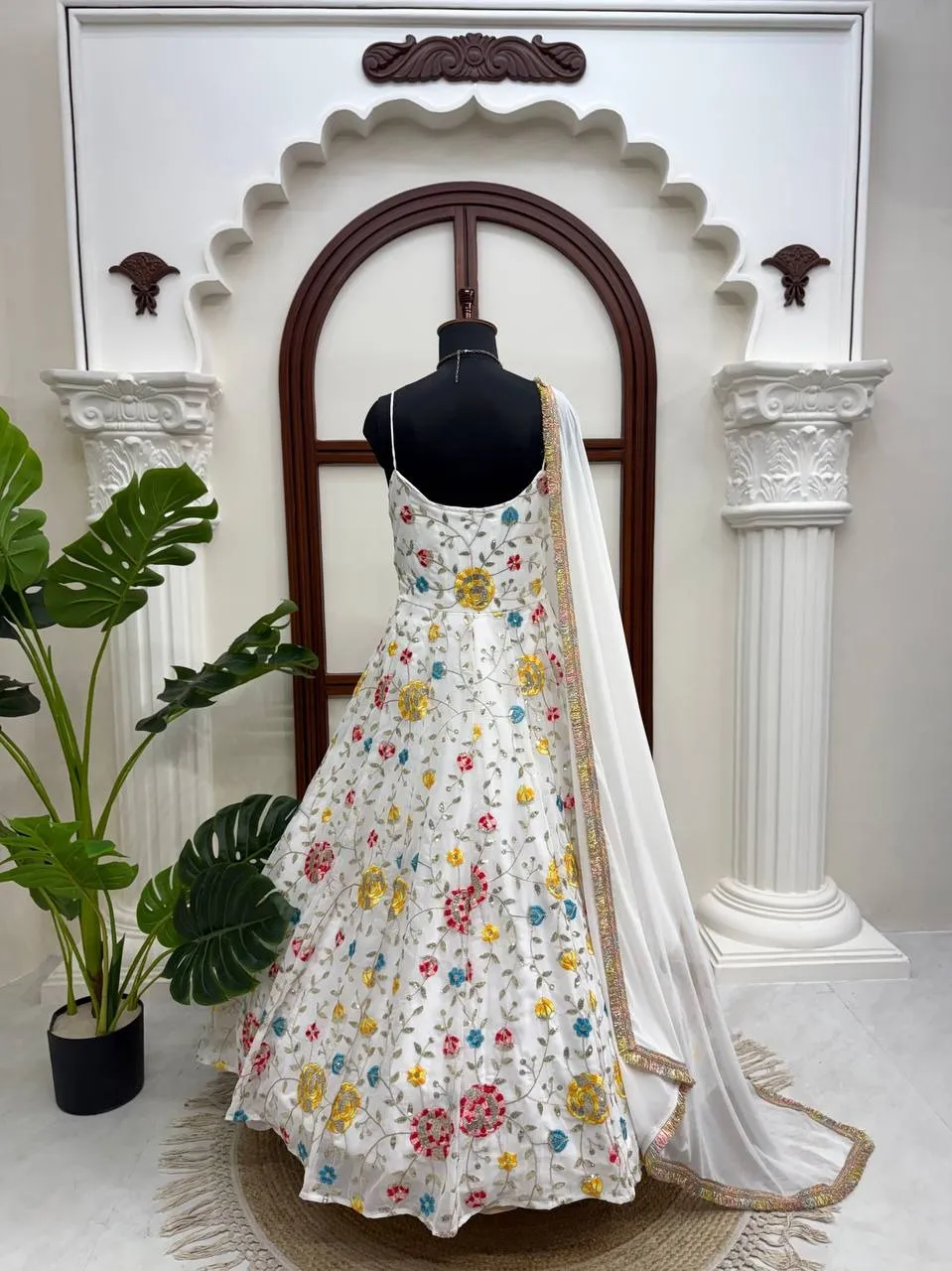 Bollywood Inspired Sleeveless Gown - Image 6