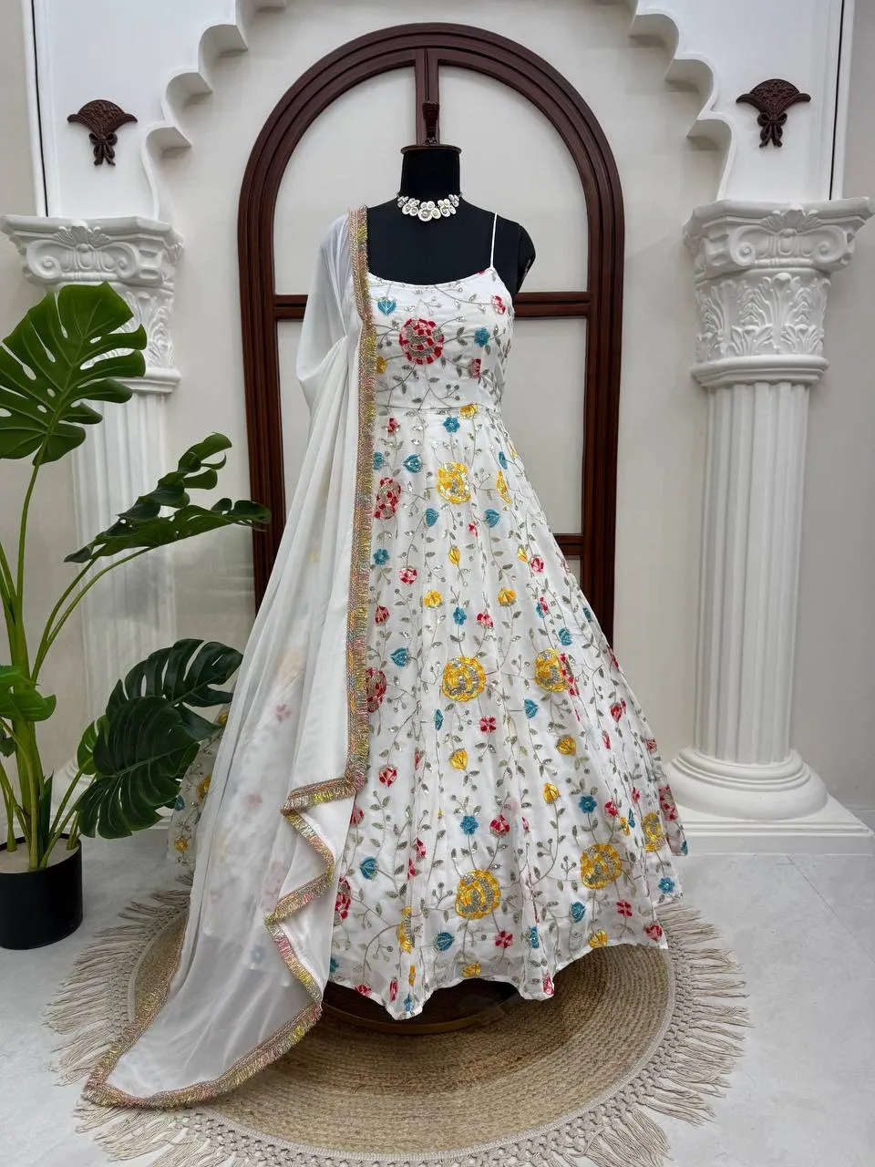 Bollywood Inspired Sleeveless Gown - Image 7