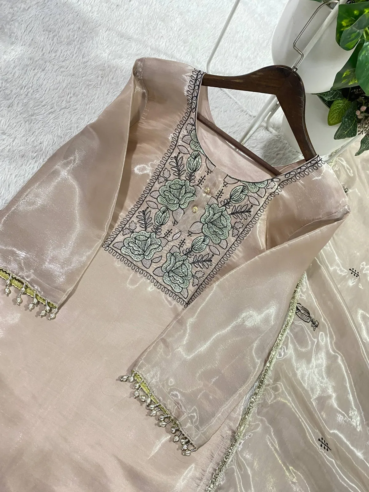 Chiku Color Cut Work Pakistani Suit - Image 2