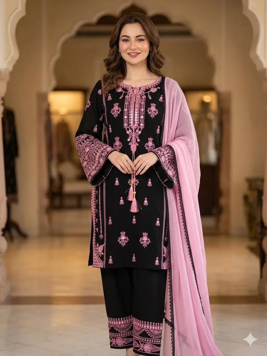 Hania Ameer Inspired Readymade Pakistani Suit