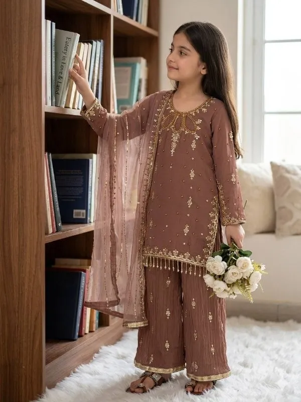 Matching Mother Daughter Embroidery Salwar Suit - Image 7