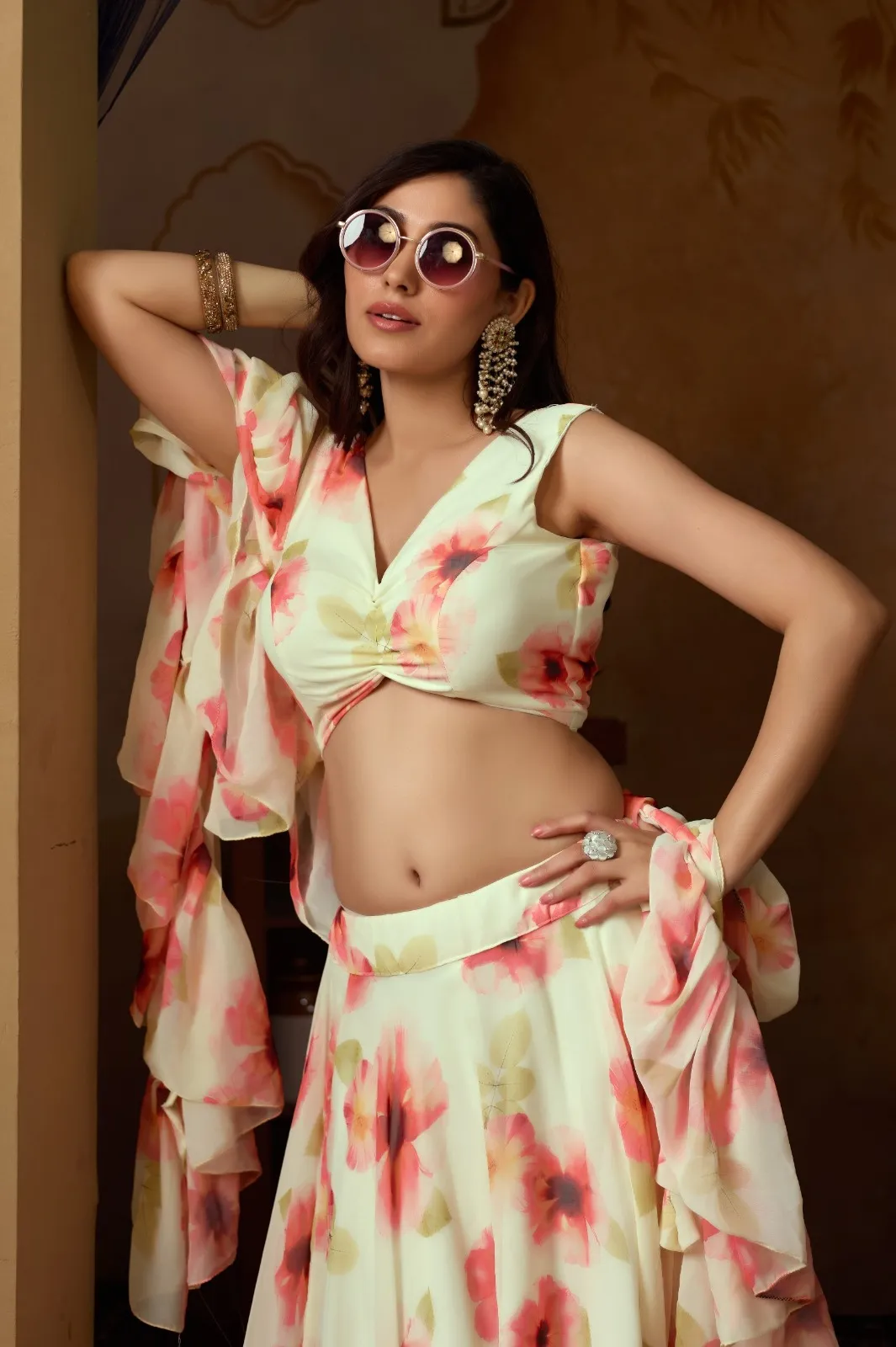 Printed Lehenga with Fancy Stitched Blouse - Image 5