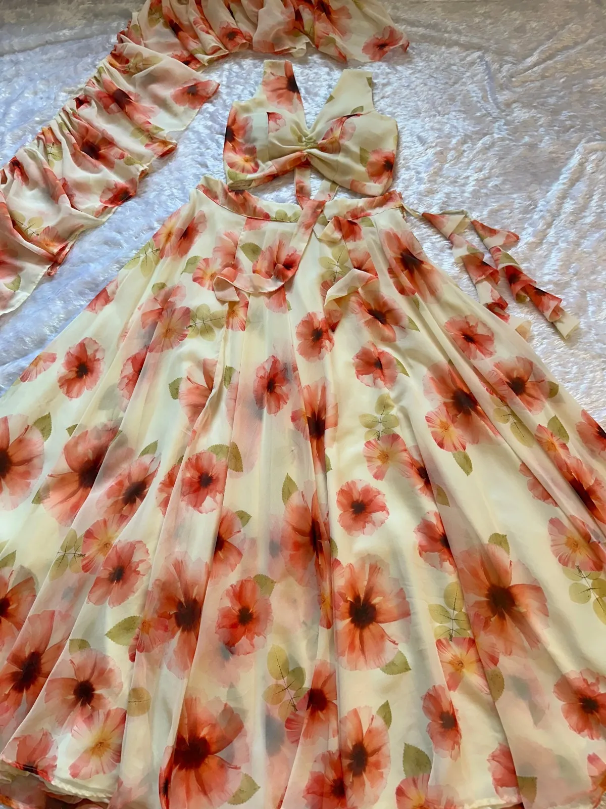 Printed Lehenga with Fancy Stitched Blouse - Image 6