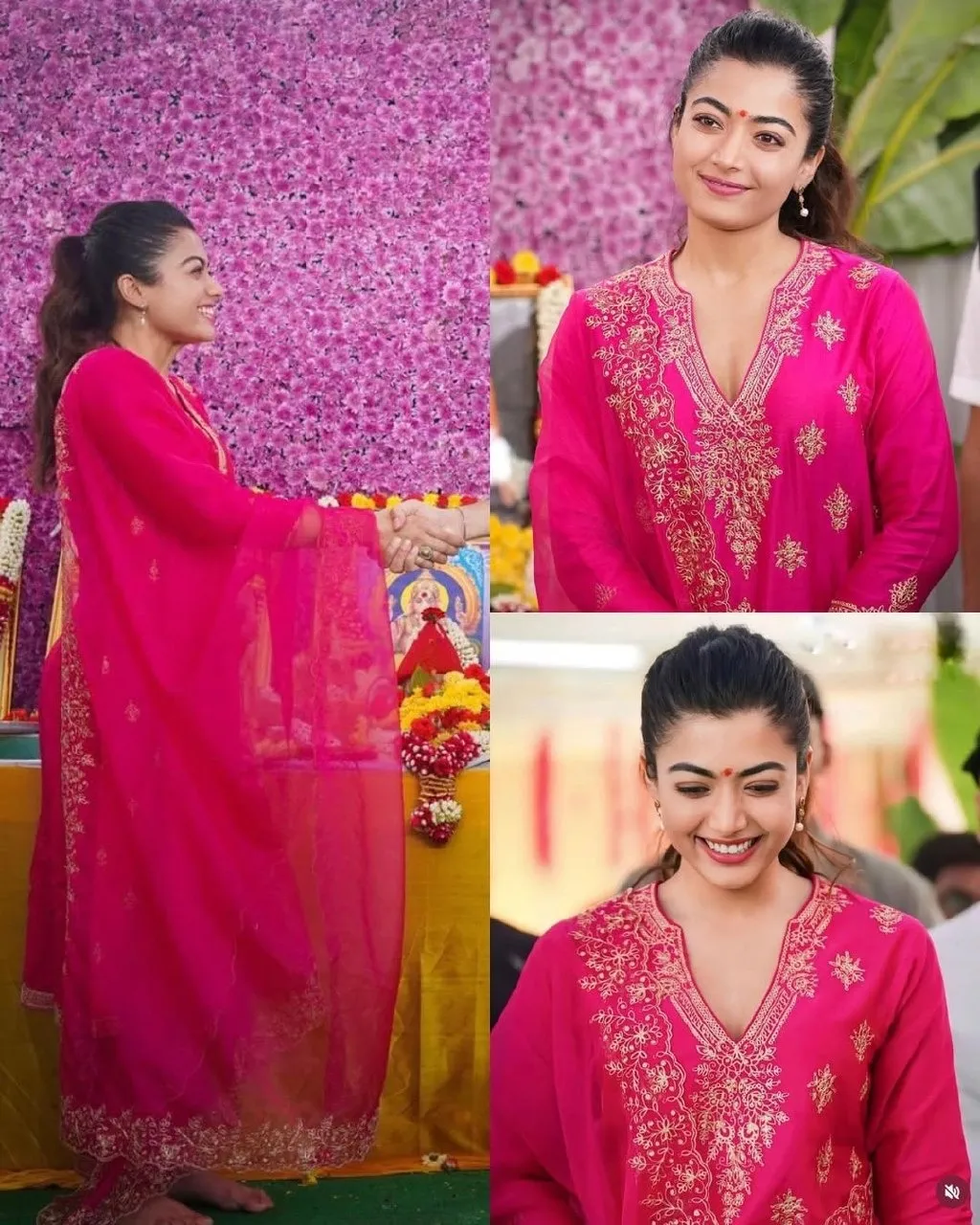 Rashmika Mandana Inspired Kurta Set - Image 4