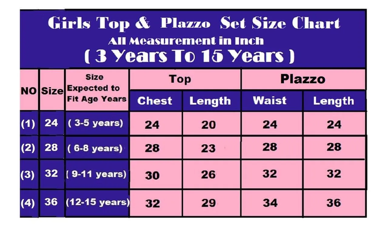 Small Girls Kids Plazzo Salwar Suit - Image 6