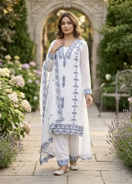 Straight Georgette Pakistani Salwar Suit