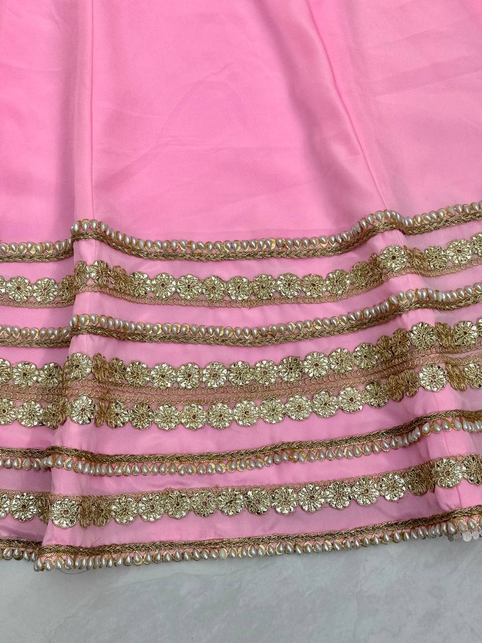 Beautiful Baby Pink Anarkali Dress - Image 8