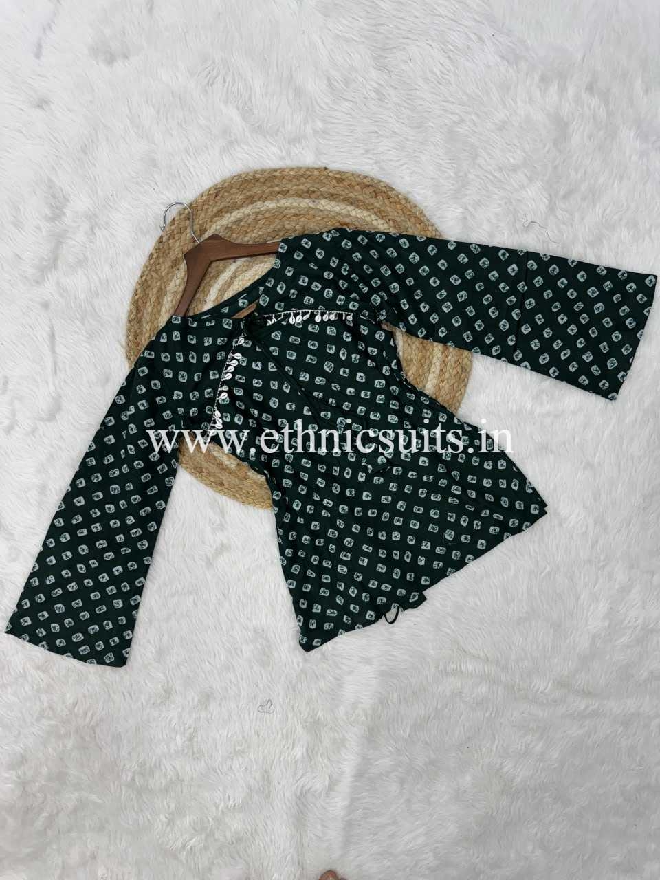Cotton Printed Boat Neck kurta with Bottom - Image 7