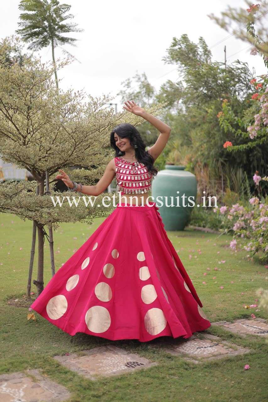 Designer Rani Chaniya with Fancy Mirror work Choli for Navratri