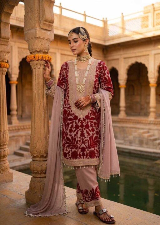 Pink Color Pakistani Dress