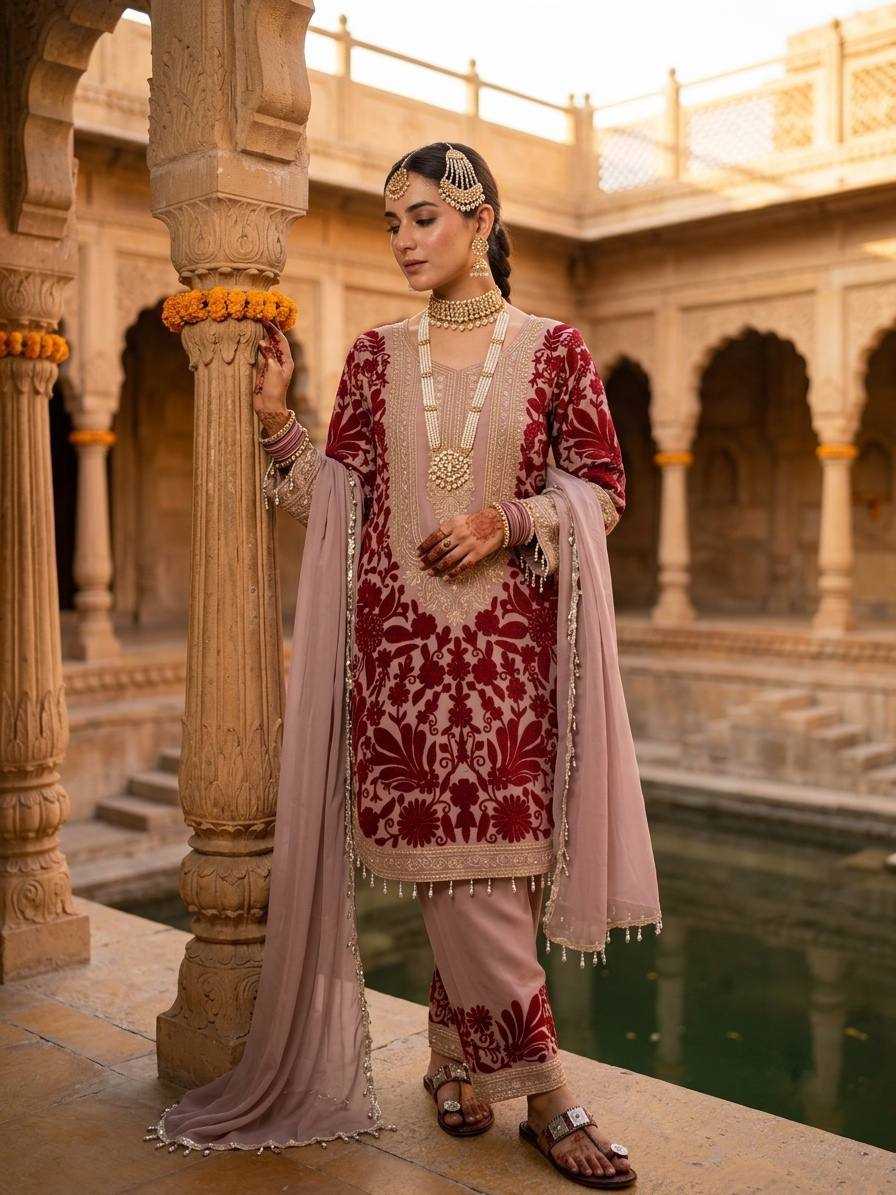 Pink Color Pakistani Dress