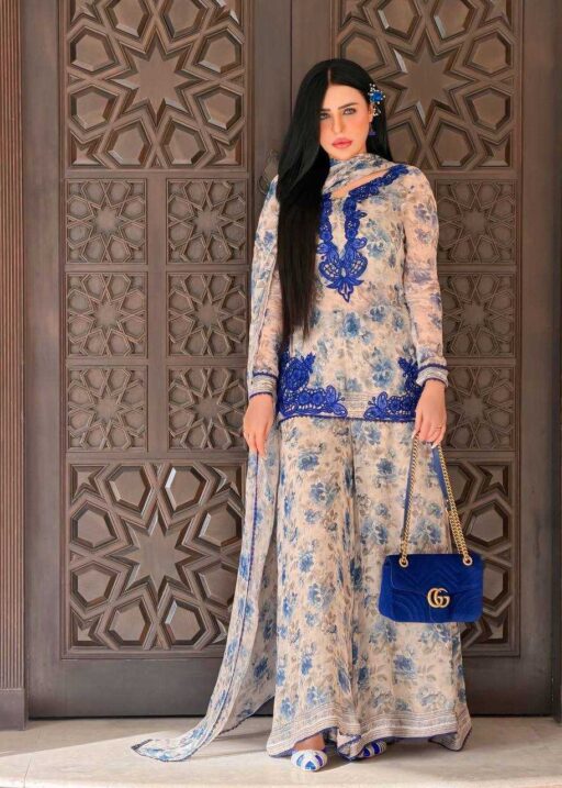 Trending Floral Printed Plazzo Salwar Suit