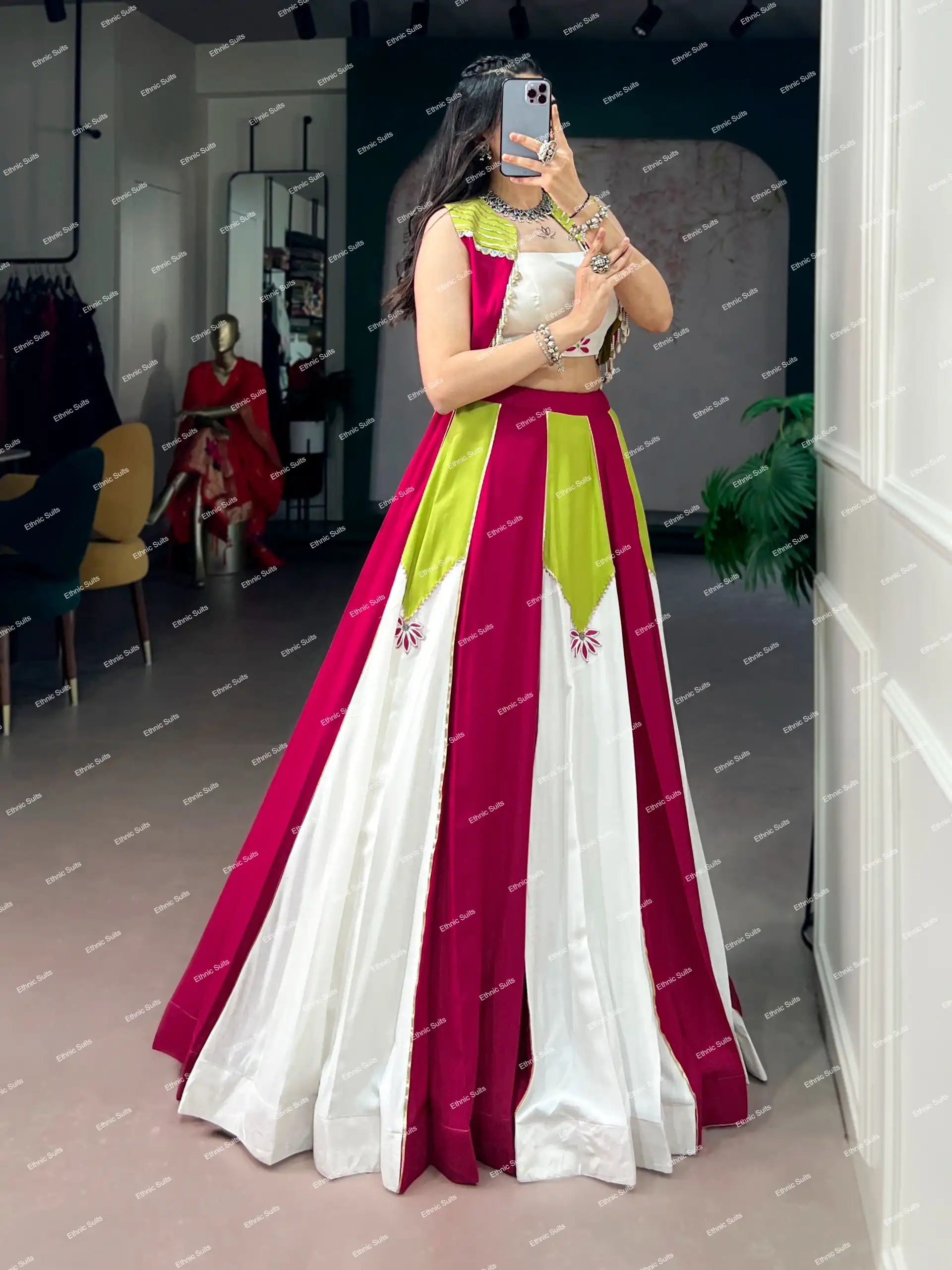 Designer Navratri Chaniya Choli for Girls - Image 3