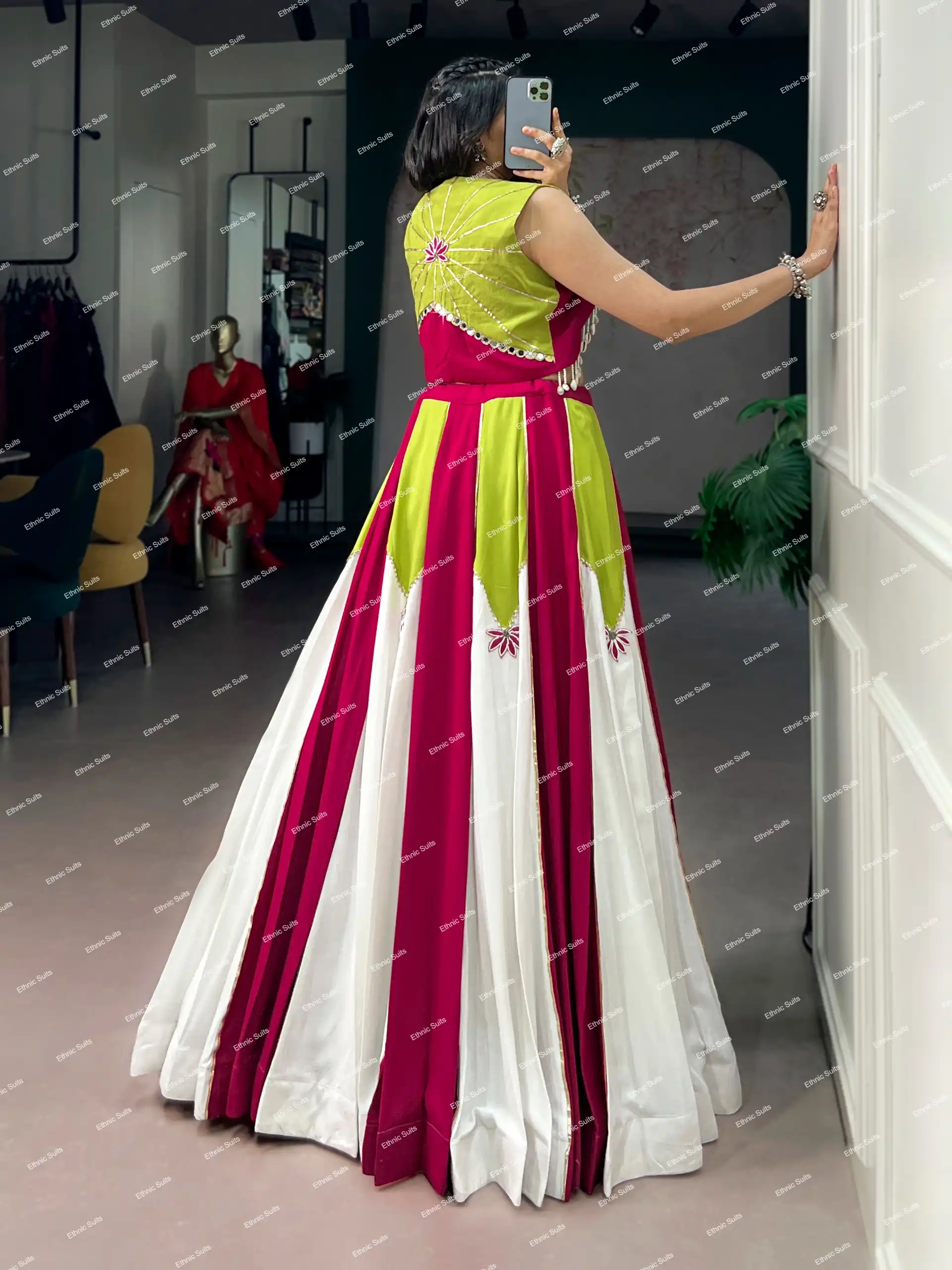 Designer Navratri Chaniya Choli for Girls - Image 4