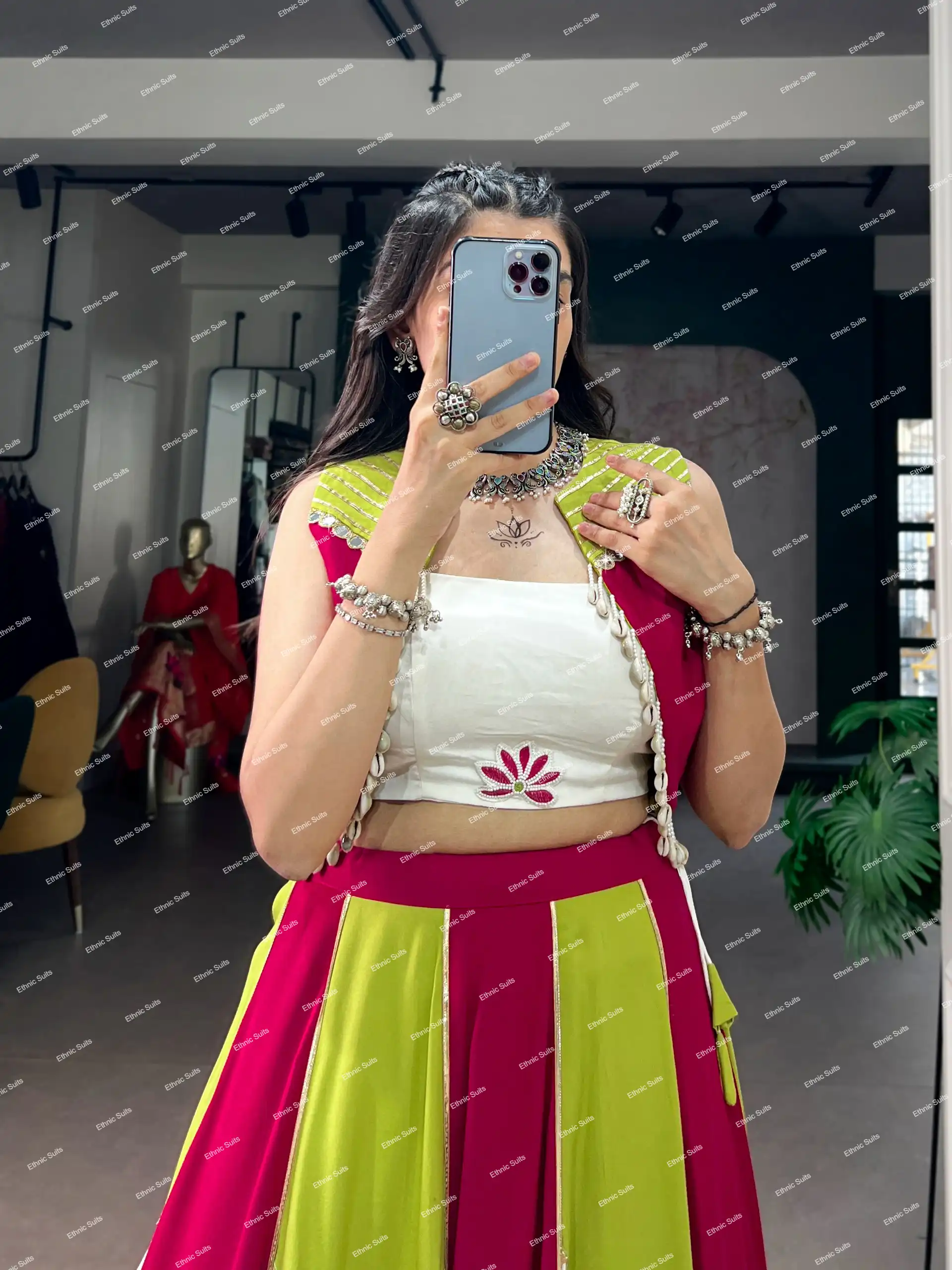 Designer Navratri Chaniya Choli for Girls - Image 5