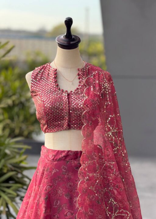 Festive Special Floral Readymade Lehenga