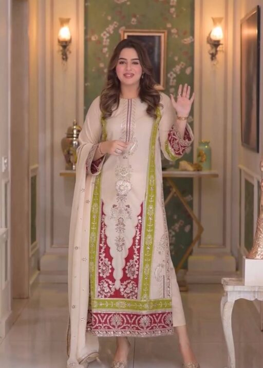 Anilas Inspired Straight Pakistani Suit