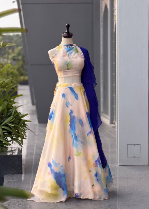 Designer Printed Readymade Lehenga Choli