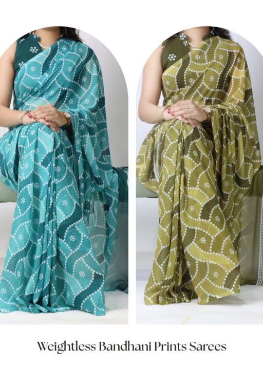 Light Weight Bandhni Printed Saree