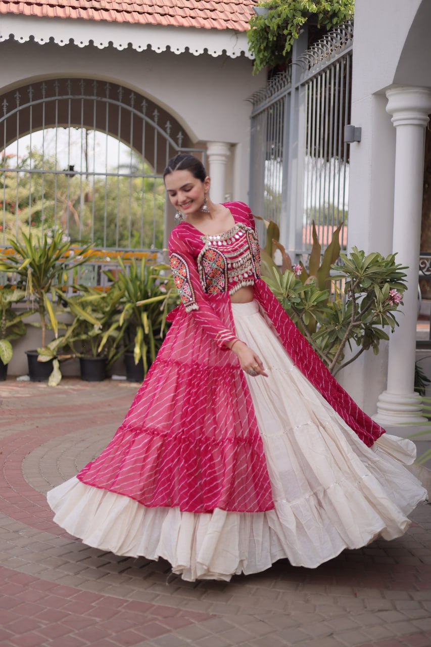 Navratri Special Bandhni Kurti With Chaniya Choli - Image 2