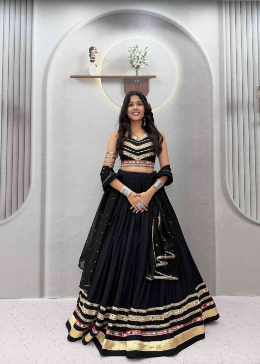 Pure Cotton Real Mirror Chaniya Choli for Navratri