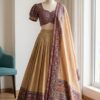 Trending Beige Color Patola Printed Lehenga Choli
