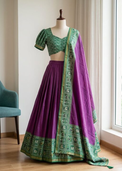Trending Purple Color Patola Printed Lehenga Choli