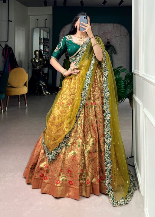 Wedding Special Jacquard Silk Lehenga Choli