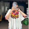 White Kutchi Work Tunic Top