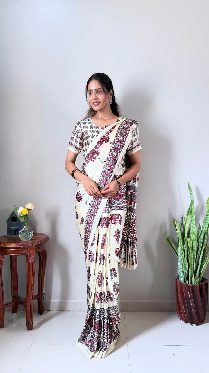 Zip and go Saree for Office Wear
