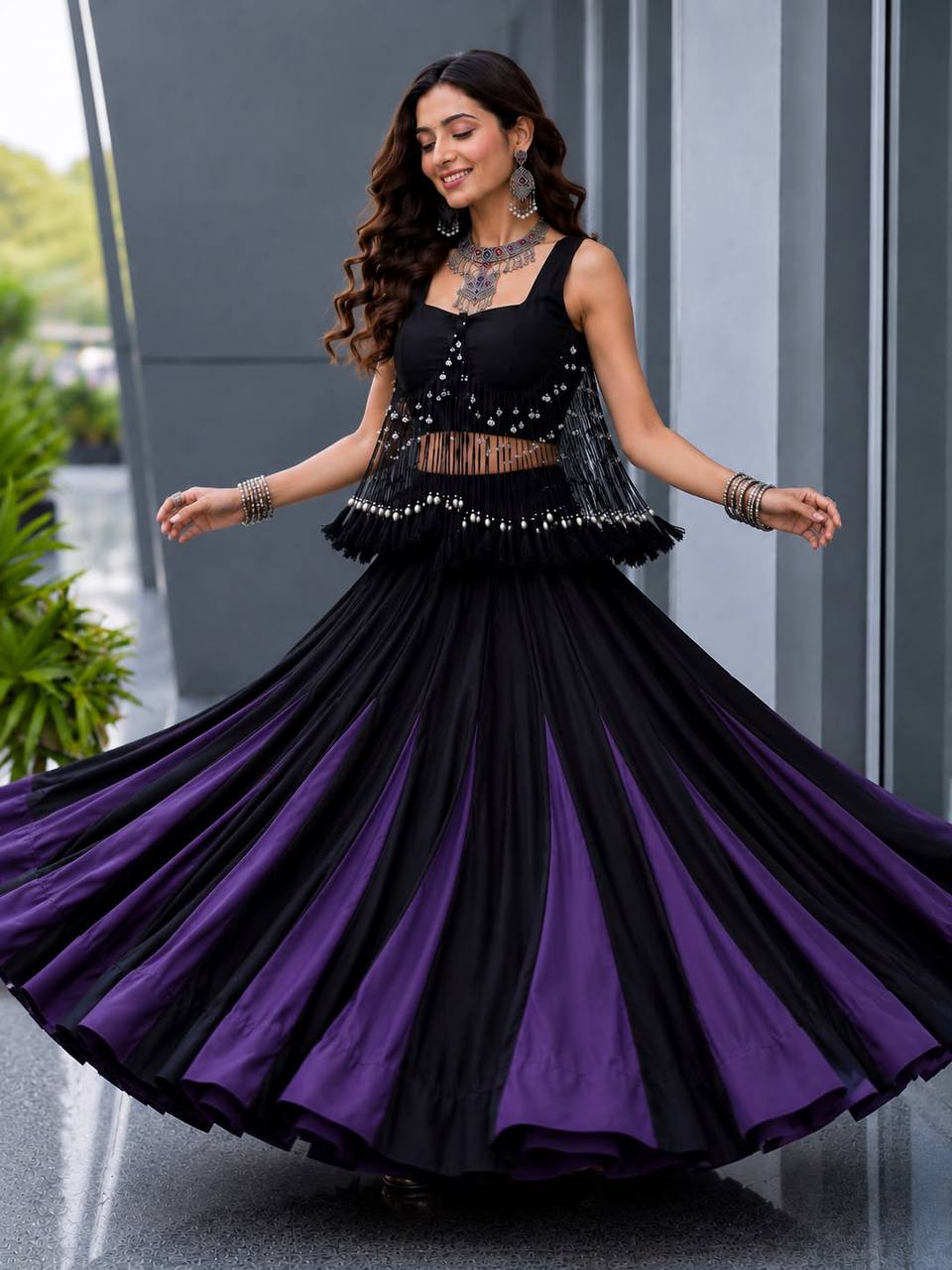 Prettiest Navratri Chaniya with Fancy Blouse - Image 8